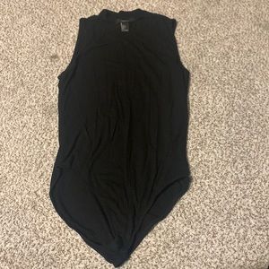 High neck stretchy bodysuit